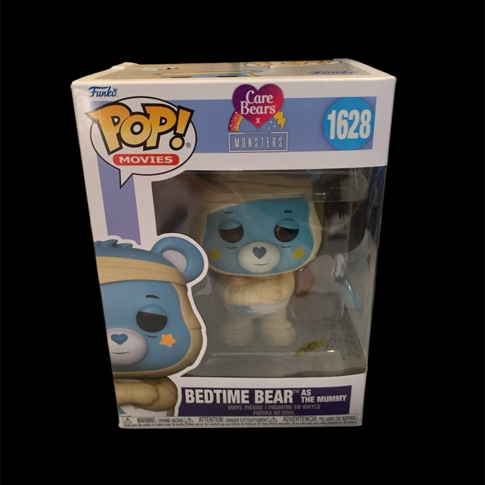 Vaulted Carebears X Monsters Exclusive Hot Topic Bedtime Bear as Mummy Funko Pop